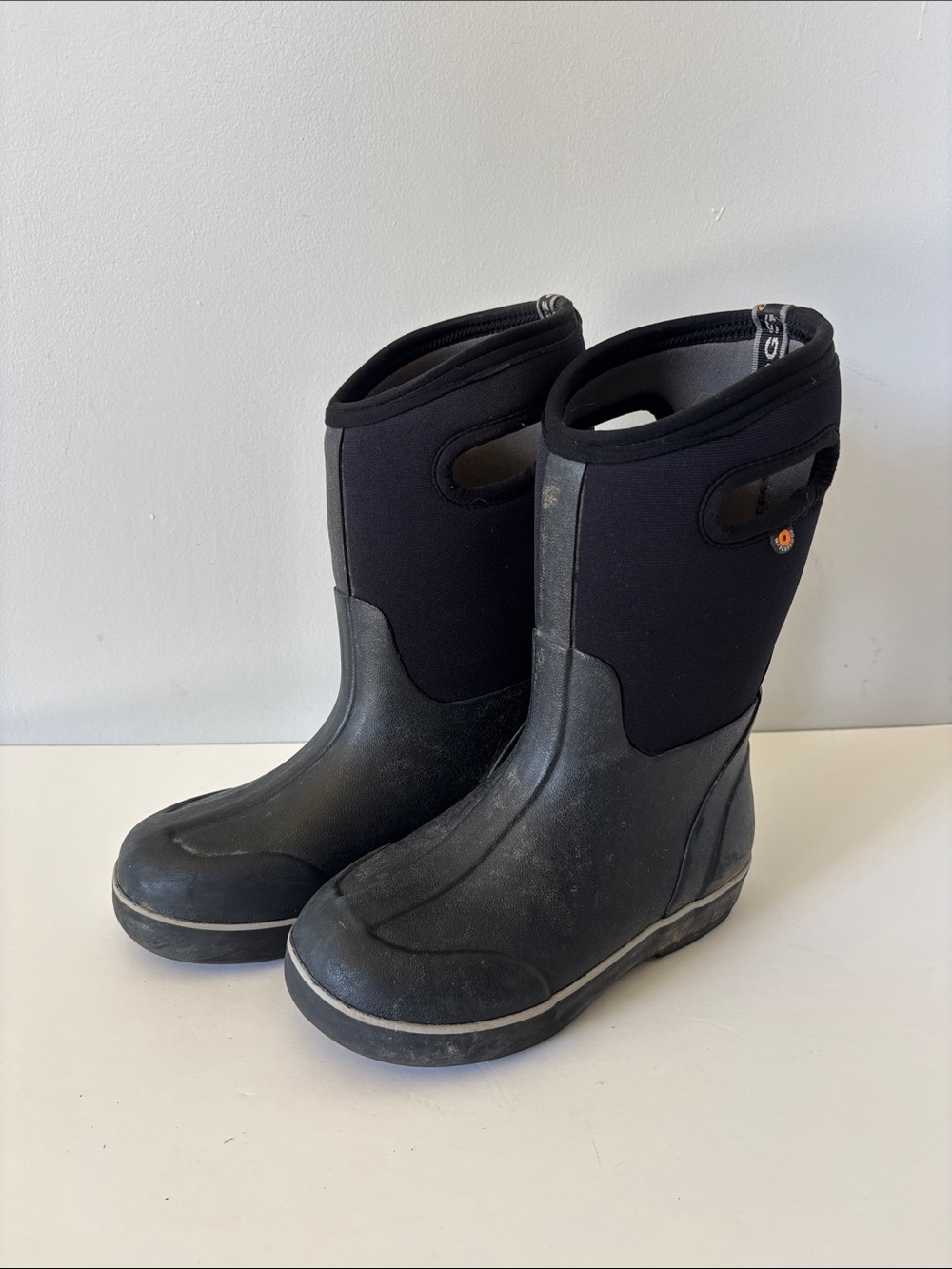 Bogs Youth Waterproof Insulated Rain Boots Black Size 2